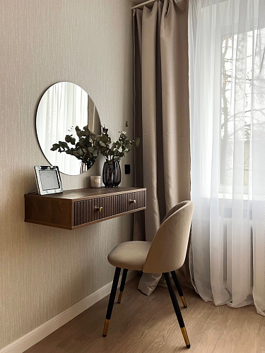 Стул на металлокаркасе Gabi dark beige / black / silver фото покупателя 624