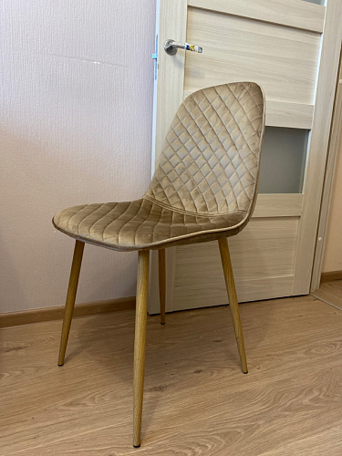 Стул на металлокаркасе Capri dark beige / white фото покупателя 55