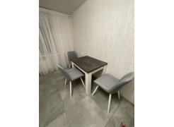 Стул на металлокаркасе Вейв темно-серый / черный фото покупателя 21