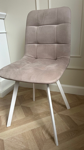 Стул на металлокаркасе Чилли светло-серый / белый каркас фото покупателя 223