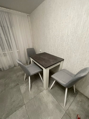 Стул на металлокаркасе Седа К кирпичный / черный фото покупателя 21