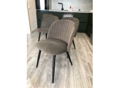 Стул на металлокаркасе Gabi 1 light purple / black фото покупателя 672