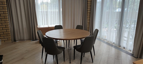 Стул на металлокаркасе Kora gray / black фото покупателя 151