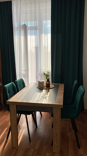 Стул на металлокаркасе Чилли синяя ткань / белый фото покупателя 156