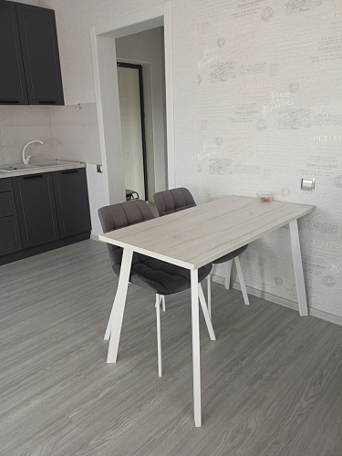 Стол Тринити Лофт 120 25 мм черный матовый / юта фото покупателя 185