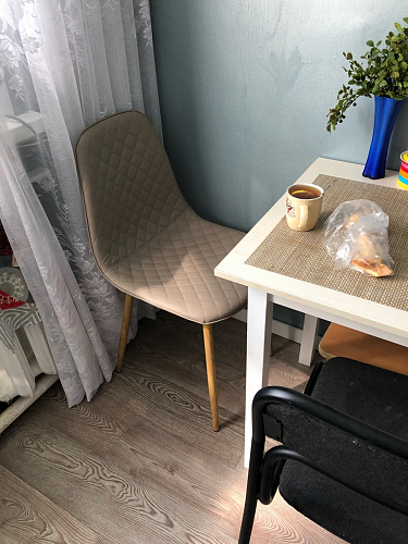 Стул на металлокаркасе Capri серый / дерево фото покупателя 115