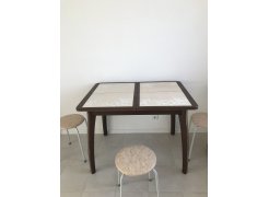 Стол Каппа ПР винилпленка орех / плитка 32 / ножка 07 винилпленка орех фото покупателя 1