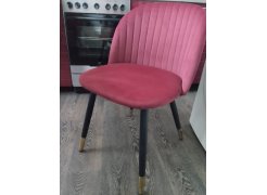 Стул на металлокаркасе Gabi 1 бежевый / черный с серебряными наконечниками фото покупателя 530