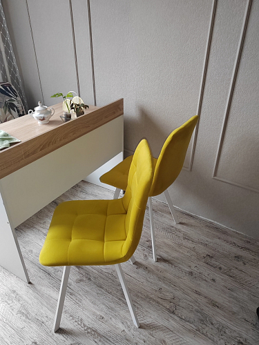 Стул на металлокаркасе Чилли зеленый / белый каркас фото покупателя 189