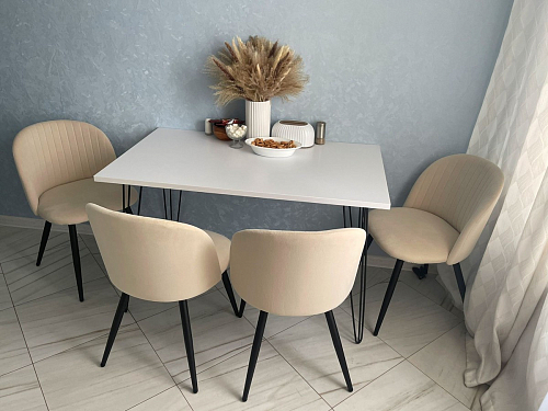 Стул на металлокаркасе Gabi gray / black фото покупателя 728