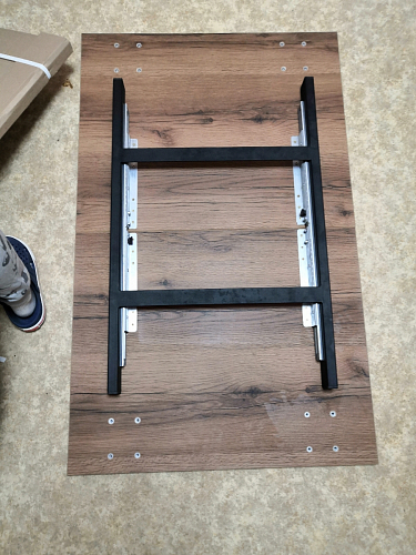 Деревянный стол Лота Лофт 140х80 дуб крафт табачный / черный матовый фото покупателя 636