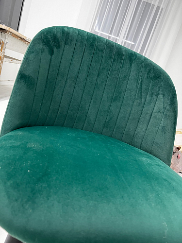 Стул на металлокаркасе Gabi dark beige / black / silver фото покупателя 228