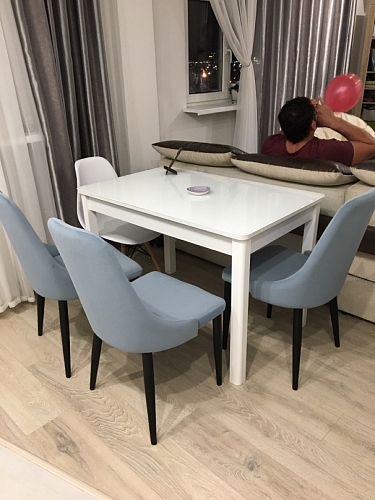 Стул на металлокаркасе Kora black / gray фото покупателя 85