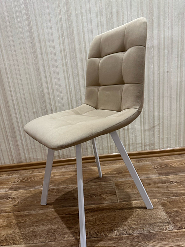 Стул на металлокаркасе Чилли К темно-серый (velutto 32) / черный фото покупателя 131