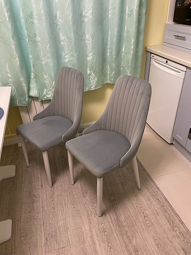 Стул на металлокаркасе Kora dark gray / black фото покупателя 266