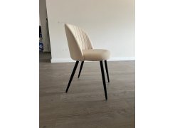 Стул на металлокаркасе Gabi 1 бежевый / черный с серебряными наконечниками фото покупателя 341