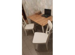 Стол Лота Лофт 140 25 мм черный матовый / бетон фото покупателя 318