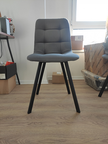 Стул на металлокаркасе Чилли синий / белый фото покупателя 1343