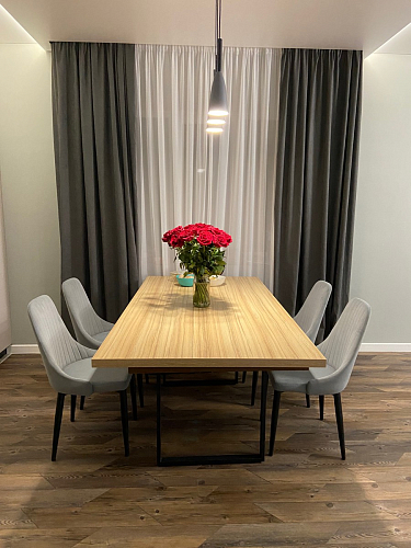 Стул на металлокаркасе Kora gray / black фото покупателя 322