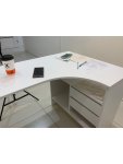 Письменный стол СПм-25 левый белый  - Уцененный экземпляр: отзыв о товаре