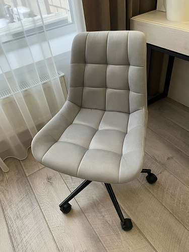 Компьютерное кресло Честер голубой (velutto 47 ) / черный фото покупателя 60