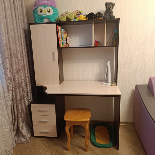 Письменный стол КСТ-16 левый венге / беленый дуб фото покупателя 109