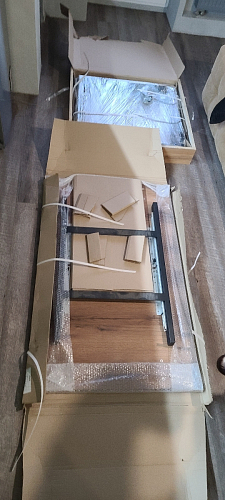 Стол Лота Лофт 120 32 мм бетон / черный матовый фото покупателя 603