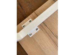 Деревянный стол Барон О 180 х 90 белая пленка шагрень / черный фото покупателя 18