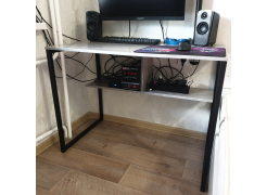 Письменный стол Клер Лофт черный матовый / бетон фото покупателя 10