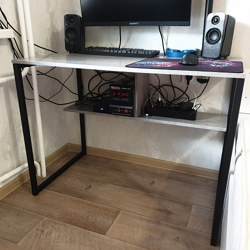 Письменный стол Клер Лофт черный матовый / бетон фото покупателя 51