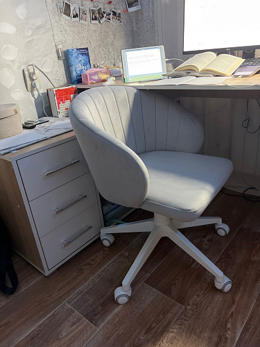 Компьютерное кресло Пард confetti silver серый / черный фото покупателя 41