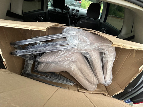 Комплект стульев Вейв 4 шт светло-серый / черный фото покупателя 106