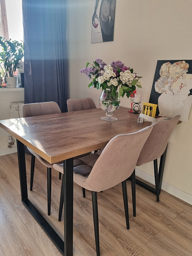 Стул на металлокаркасе Челси темно-серый 996 / черный фото покупателя 23