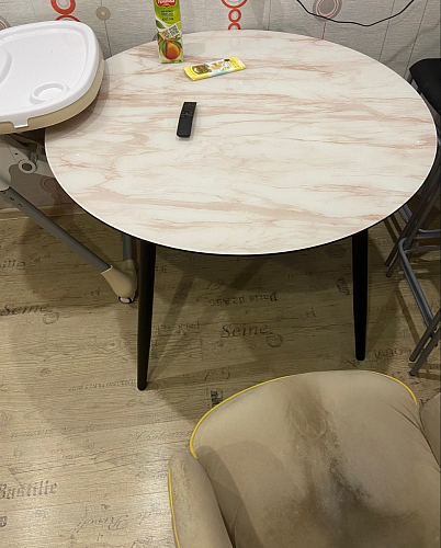 Стеклянный стол Анселм белый фото покупателя 23