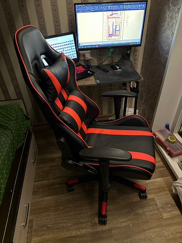 Компьютерное кресло Corvet black / red фото покупателя 7