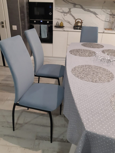 Стул на металлокаркасе Tod light purple / light blue / black фото покупателя 55