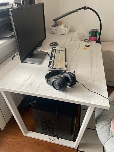 Деревянный стол Лота Лофт 140х80 дуб крафт табачный / черный матовый фото покупателя 924