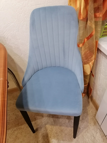 Стул на металлокаркасе Kora light blue / white фото покупателя 141