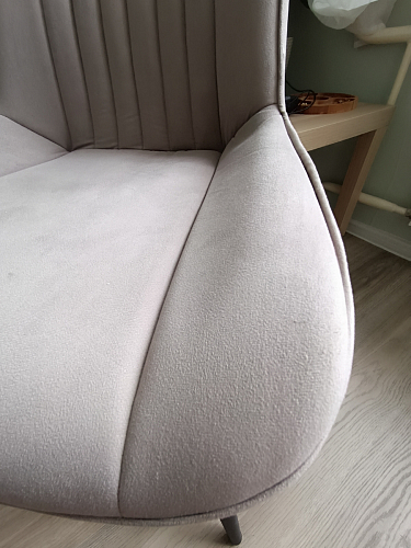 Стул на металлокаркасе Седа К крутящийся светло-серый / белый фото покупателя 285