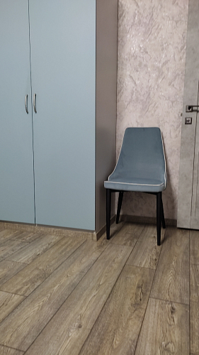 Стул на металлокаркасе Kora dark gray / black фото покупателя 275