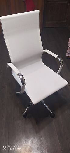 Компьютерное кресло Reus черная сетка / хром фото покупателя 28