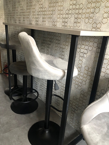 Барная стойка Дилан Лофт 120х40х90 бетон светлый фото покупателя 54