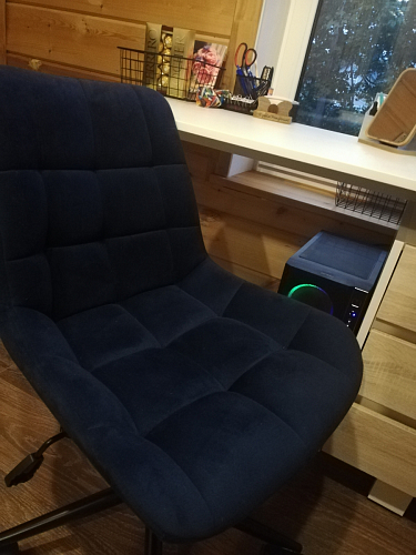 Компьютерное кресло Честер латте / золото фото покупателя 26