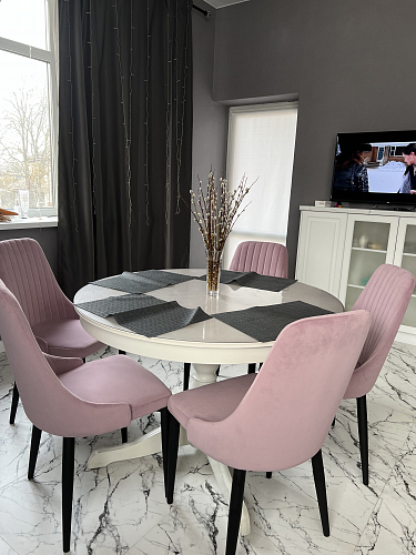 Стул на металлокаркасе Kora black / gray фото покупателя 478