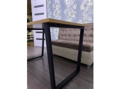 Деревянный стол Лота Лофт 120(160)х75 черный матовый / бетон светлый фото покупателя 547