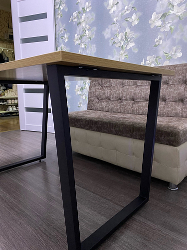 Стол раскладной Лота Лофт 120 25 мм юта / черный матовый фото покупателя 547