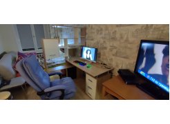 Стол компьютерный Джаз-15 белый правый фото покупателя 54