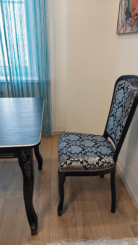 Стул Клето патина серебро / черный фото покупателя 3