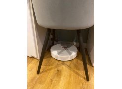 Стул на металлокаркасе Gabi 1 бежевый / черный с серебряными наконечниками фото покупателя 179