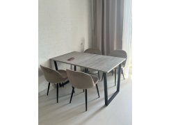 Стол Лота Лофт 140 25 мм юта / белый матовый фото покупателя 819